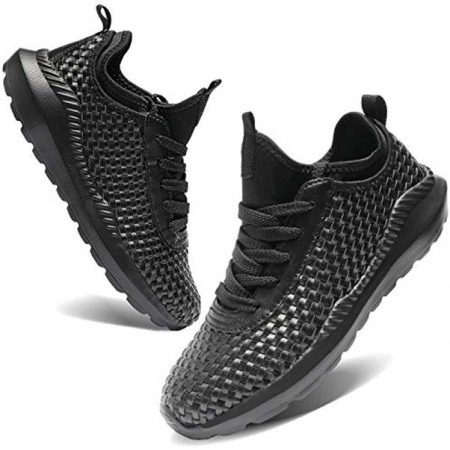 Sports Woven Slip Sneakers Casual Basketball Fashion Outdoor Movement Leisure Shoe Black